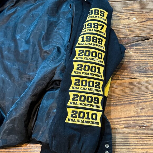 Jeff Hamilton Los Angeles Lakers 2010 NBA Championship Jacket Authentic RARE  Th - Picture 13 of 15